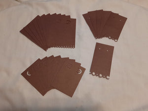 Display Card - 2.25x3-3x4 - 34pcs - Brown w/Leaves