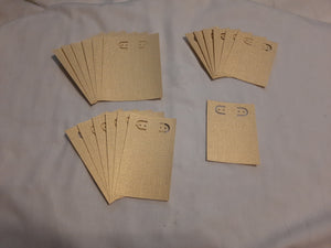 Display Card - 2.5x3.25-3x4 - 27pcs - Gold Shimmer Texture