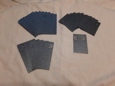 Display Card - 2x3-3x4 - 25pcs - Metallic Textured Black