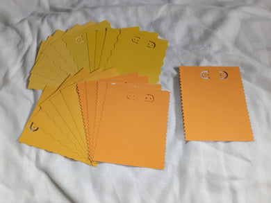 Display Card - 3.5x4.5 - 45pcs - Yellows & Oranges