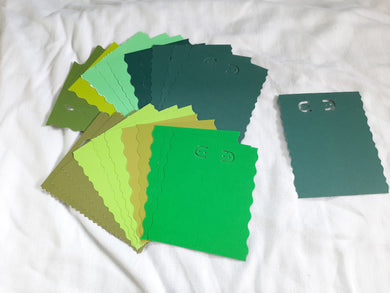 Display Card - 3.5x4.5 - 64pcs - Greens
