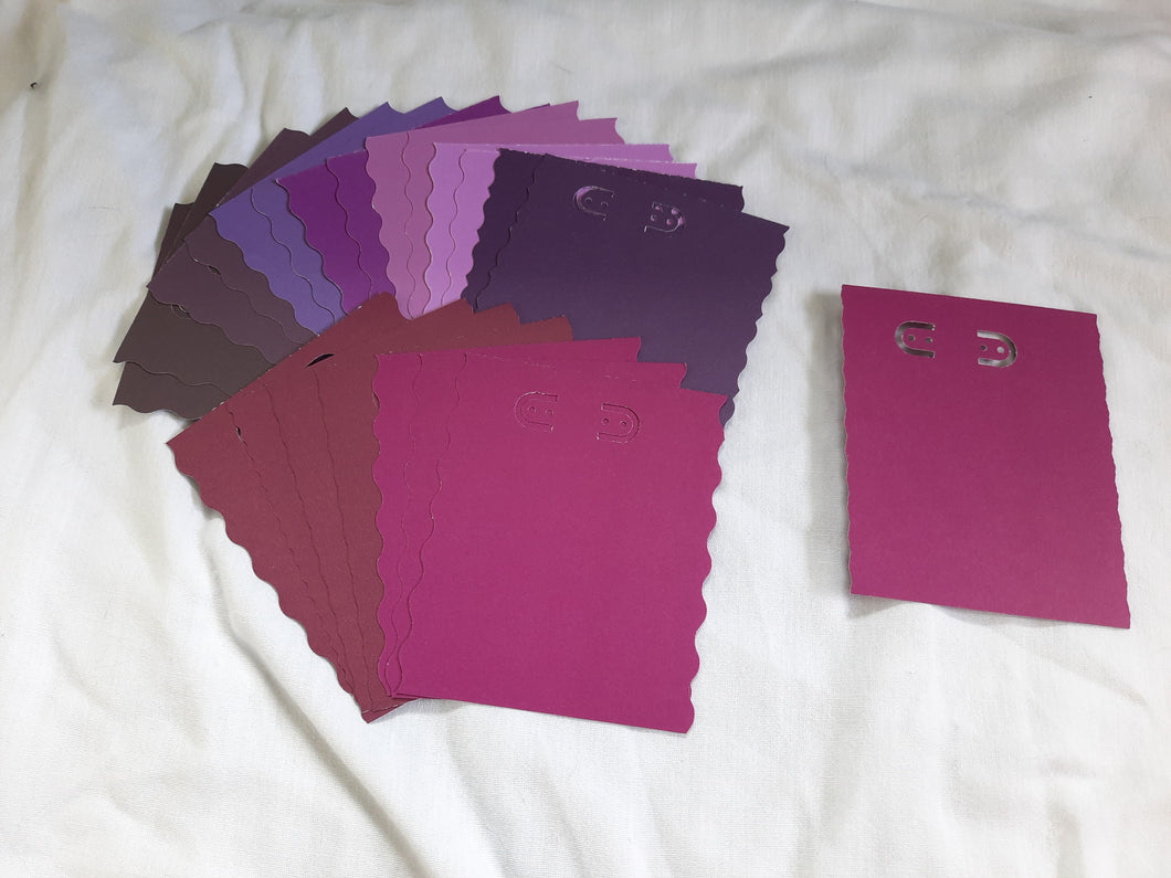 Display Card - 3.5x4.5 - 49pcs - Purples