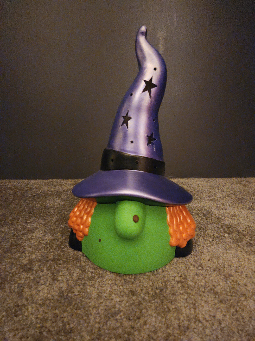 Ceramic Fall / Halloween Decoration - Gnome, Witch; Lighted