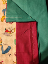 Licensed Pillowcase - Disney's Alice in Wonderland, Characters Tossed on White Cotton w/Fuchsia Cotton::Teal Cotton