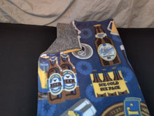 Pillowcase - Beer Blue Fleece::Tan Heather Luxe Fleece