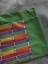 Licensed Pillowcase - Crayola Rainbow Rulers w/Green Cotton::Green Cotton