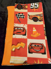 Licensed Pillowcase - Disney's Cars, Lightning McQueen Grid Fleece::Orange Fleece