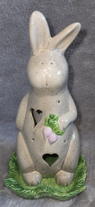Ceramic Decoration - Easter - Rabbit w/Lettuce Tray