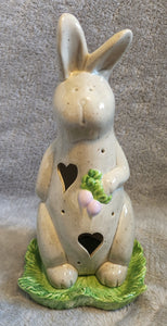 Ceramic Decoration - Easter - Rabbit w/Lettuce Tray