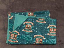 Licensed Pillowcase - Fantastic Beasts Teal Cotton::Teal Flannel