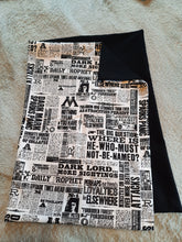 Licensed Pillowcase - Harry Potter Newspaper Print Cotton::Black Cotton