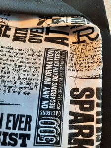 Licensed Pillowcase - Harry Potter Newspaper Print Cotton::Black Cotton