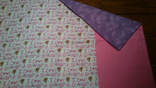 Pillowcase - I Love Grandma Flannel w/Pink Flannel::Purple Splatter Flannel