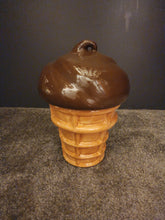 Ceramics - Decoration - Ice Cream Cone, Large - Chocolate