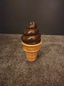Ceramics - Decoration - Ice Cream Cone, Small - Chocolate