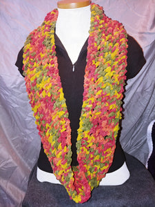 Knit Infinity Scarf - Fall Colors