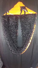 Team Luxurious Infinity Scarf - NHL Philadelphia Flyers Orange Fleece::Black Curl Fur