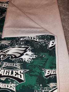 Licensed Pillowcase - NFL Philadelphia Eagles Distressed Cotton::Silver Grey Cotton