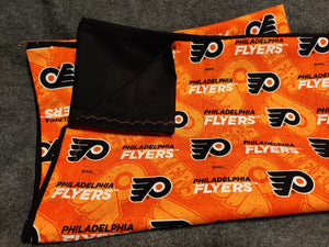 Licensed Pillowcase - NHL Philadelphia Flyers Orange Cotton::Black Cotton