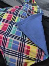 Medium Pet Bed - Plaid, Bright Colors Fleece::Cornflower Blue Fleece