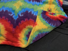 Large Pet Bed - Tie-Dye, Rainbow Fleece