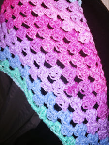 Knit Shawl - Pastel Sparkle