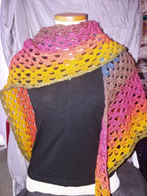 Knit Shawl - Vintage Rainbow