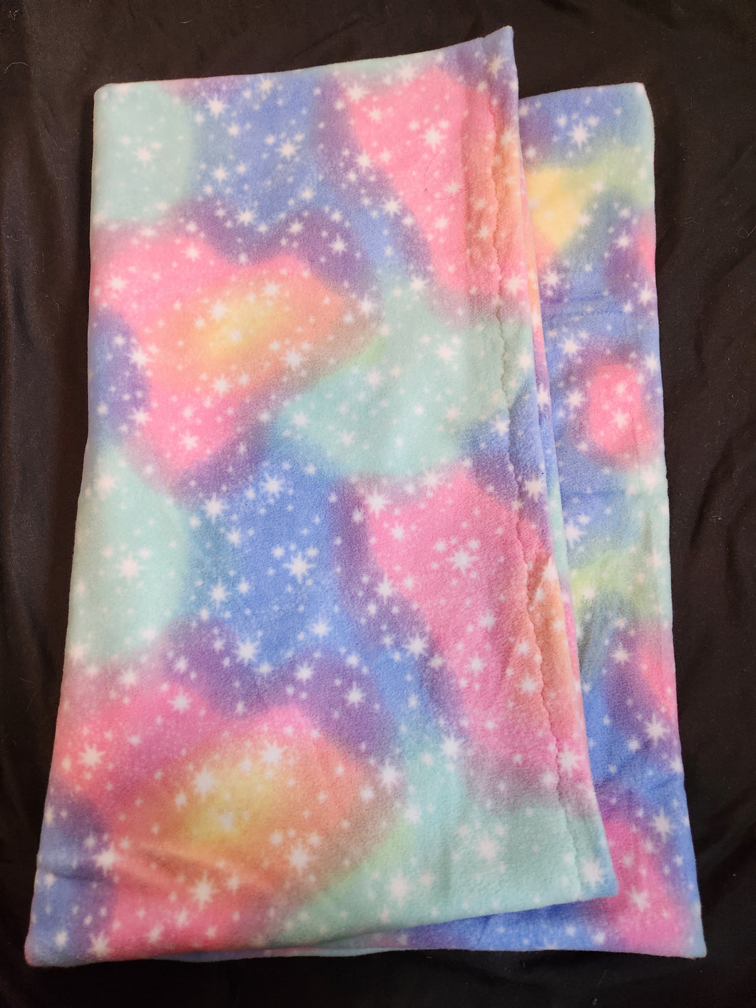 Body Pillowcase - Stars, Pastel Rainbow Fleece