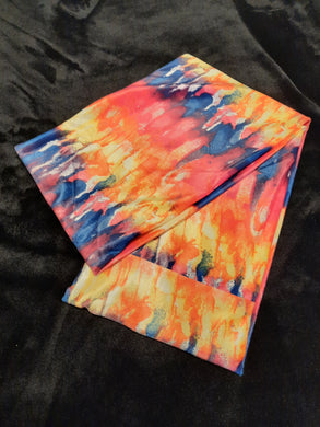 Infinity Scarf - Tie Dye, Sunset Blend Minky