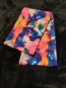Infinity Scarf - Tie Dye, Neon Fleece