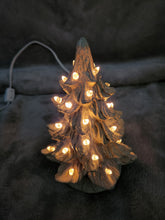 Ceramic Holiday / Christmas Decoration - Tree, Nowell: Small; Base - Holly; Lighted