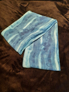Infinity Scarf - Tie Dye, Turquoise Fleece