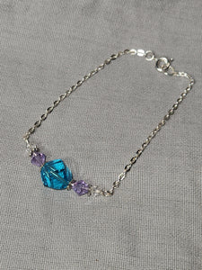 Kid Bracelet - Turquoise Crystal, Lilac Crystal, Clear Crystal