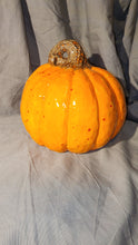 Ceramic Thanksgiving / Fall Decoration -  Pumpkin, Fat Medium